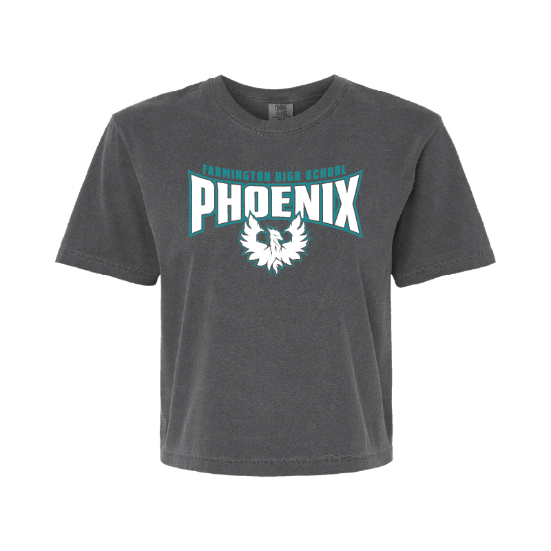 Farmington High School Phoenix - Womens Heavy Weight Boxy T-shirt