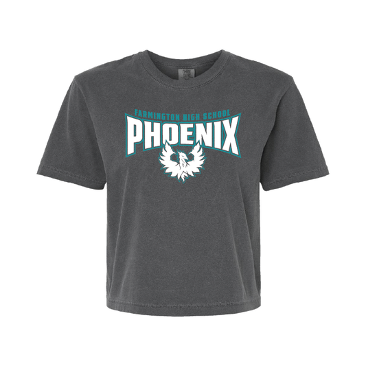 Farmington High School Phoenix - Womens Heavy Weight Boxy T-shirt