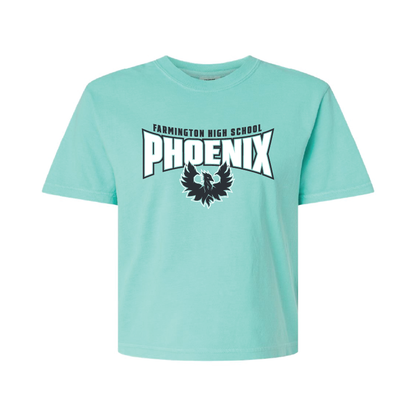 Farmington High School Phoenix - Womens Heavy Weight Boxy T-shirt