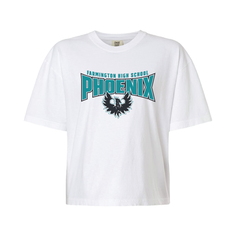 Farmington High School Phoenix - Womens Heavy Weight Boxy T-shirt