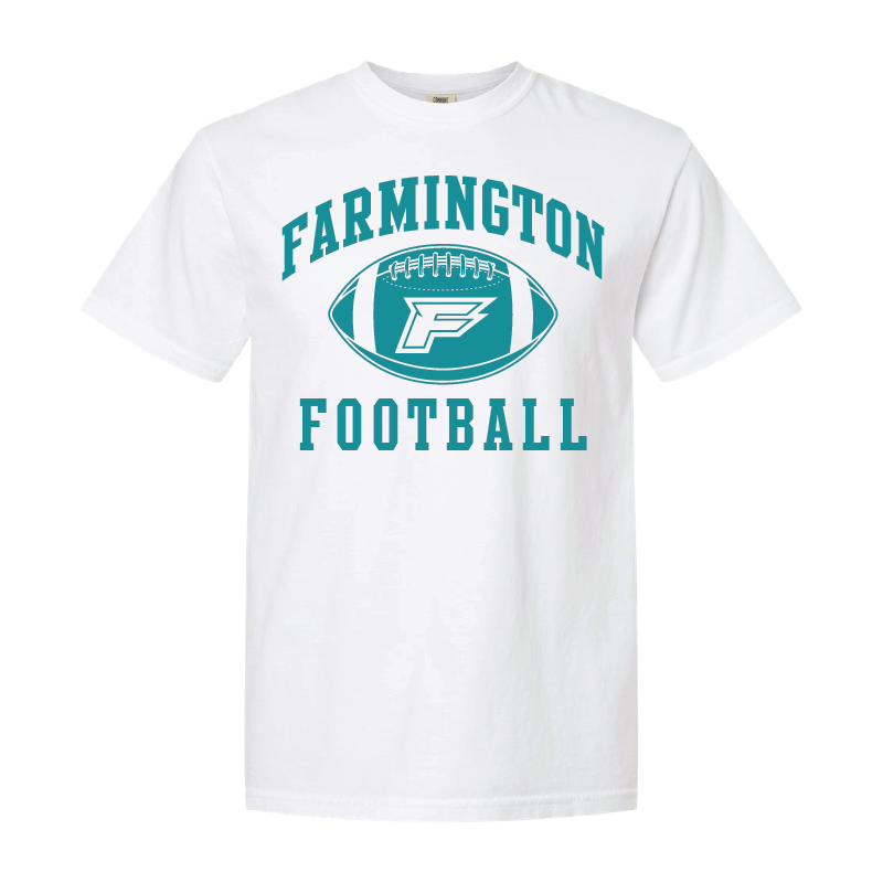 Farmington Football Icon - Mens Heavy Weight Cotton T-shirt