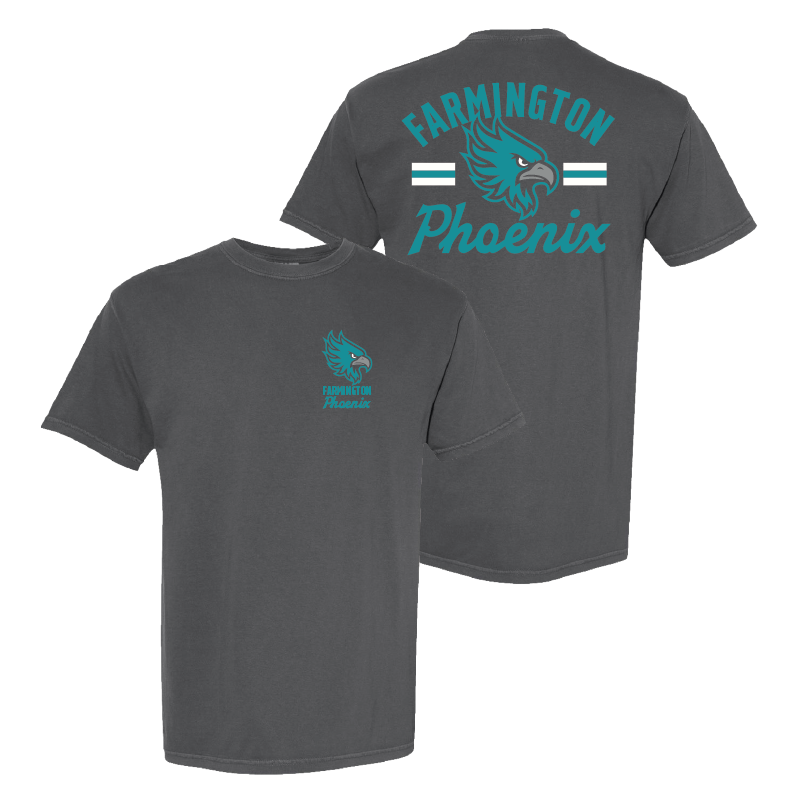 Mens Farmington Phoenix Vintage Mascot Heavy Weight Cotton T-shirt