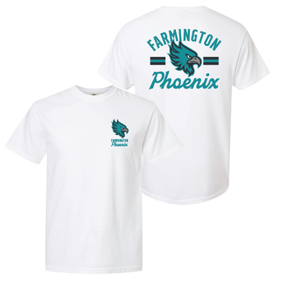 Mens Farmington Phoenix Vintage Mascot Heavy Weight Cotton T-shirt