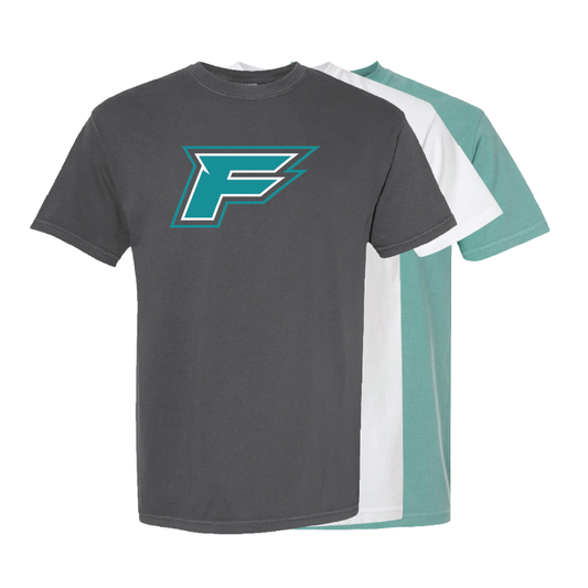 F Logo - Mens Heavy Weight Cotton T-shirt