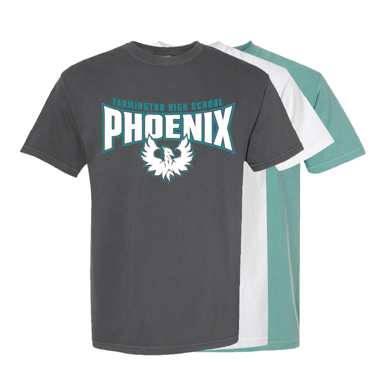 Farmington High School Phoenix - Mens Heavy Weight Cotton T-shirt