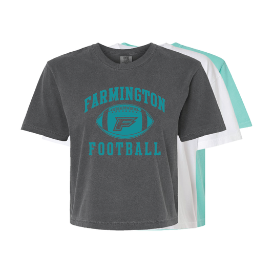 Farmington Football Icon - Womens Heavy Weight Boxy T-shirt