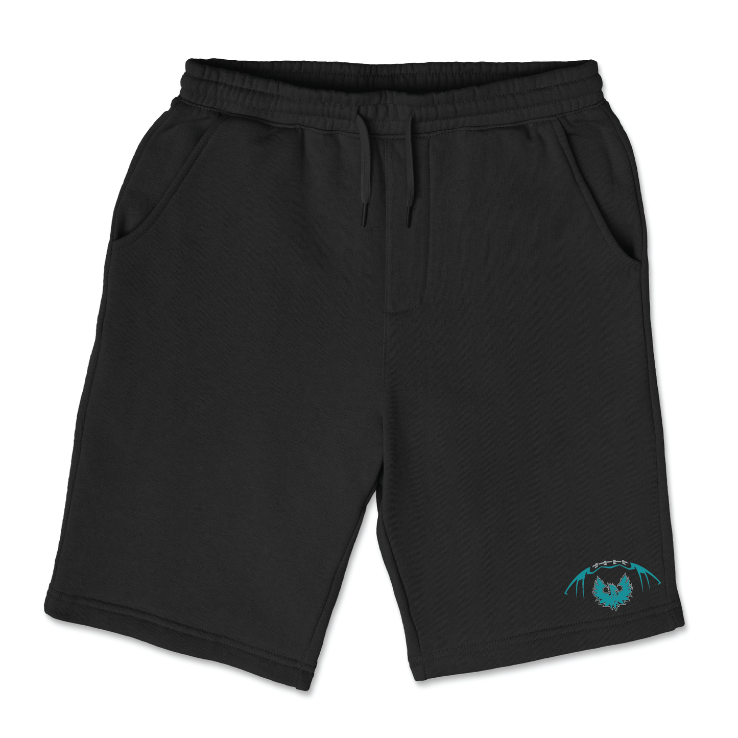 Football W/Teal Phoenix Logo - Mens  | Womens | Youth Fleece Shorts