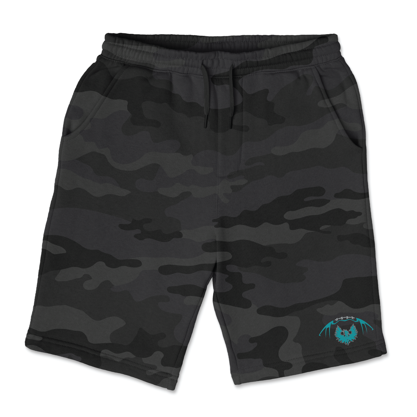 Football W/Teal Phoenix Logo - Mens  | Womens | Youth Fleece Shorts