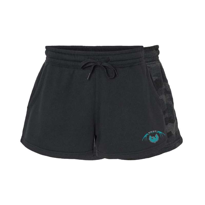 Football W/Teal Phoenix Logo - Mens  | Womens | Youth Fleece Shorts