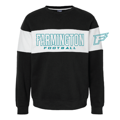 Farmington Football Outlined - Mens Varsity Fleece Crewneck