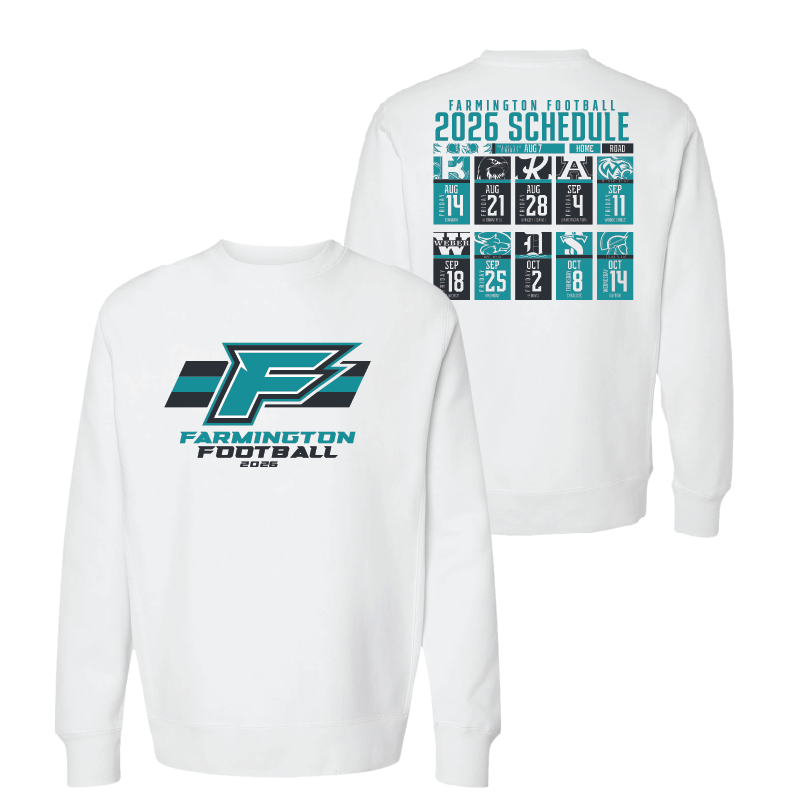 Farmington Phoenix 2026 Schedule  - Mens/Unisex Crewneck