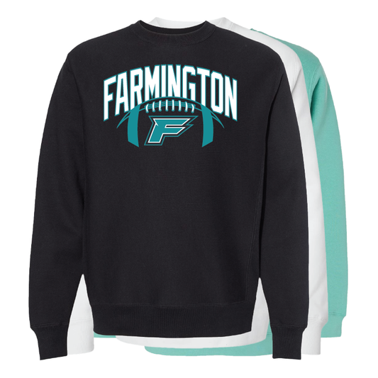 Farmington Arch w/ Football - Mens/Unisex Crewneck
