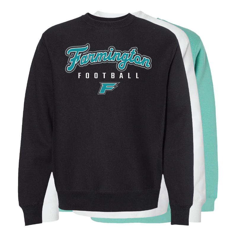 Farmington Football Script - Mens/Unisex Crewneck