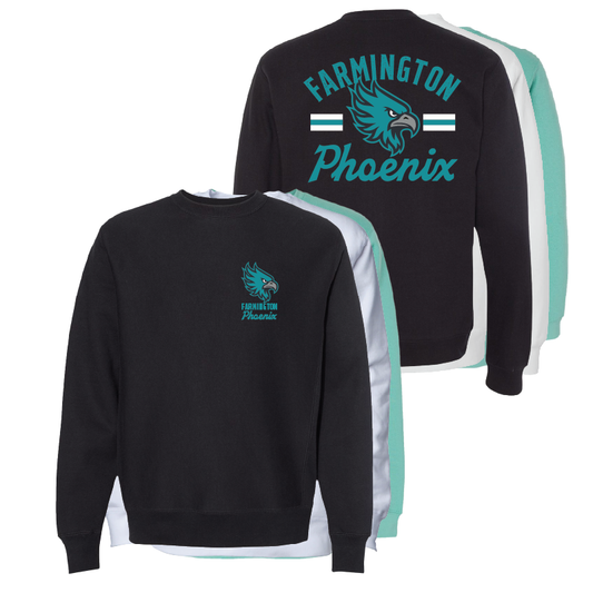 Farmington Phoenix Vintage Mascot  - Mens/Unisex Crewneck