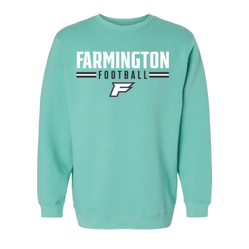 Farmington Football Stripe - Mens/Unisex Crewneck