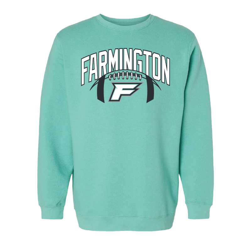 Farmington Arch w/ Football - Mens/Unisex Crewneck