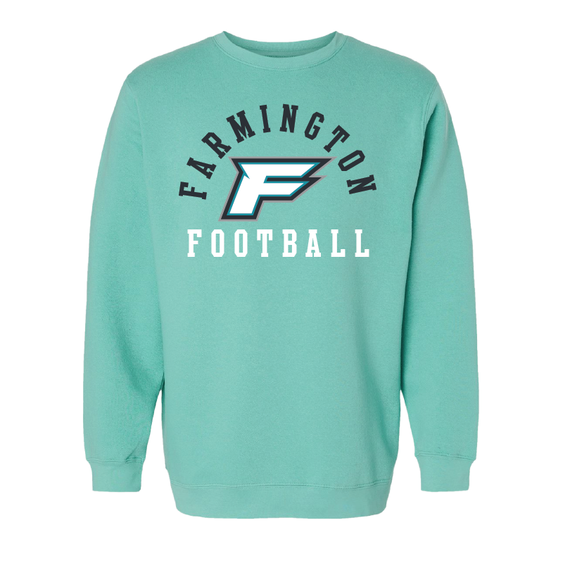 Farmington Football Arched - Mens/Unisex Crewneck