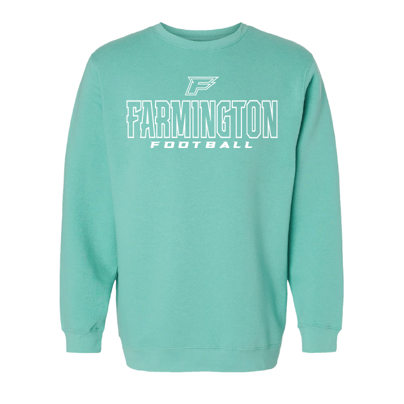 Farmington Football Outlined - Mens/Unisex Crewneck