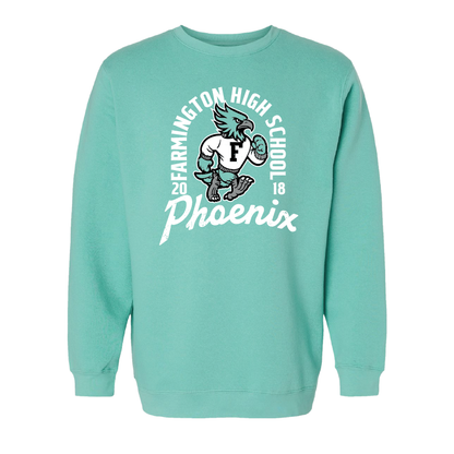 Farmington High School Phoenix Vintage Mascot - Mens/Unisex Crewneck