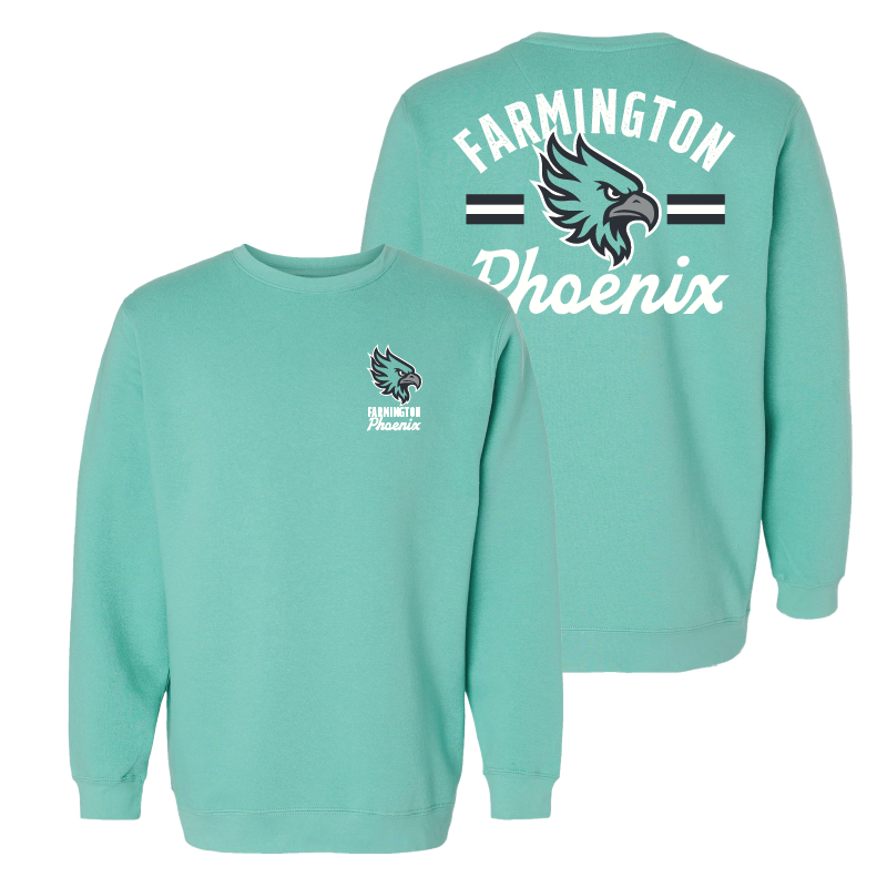 Farmington Phoenix Vintage Mascot  - Mens/Unisex Crewneck