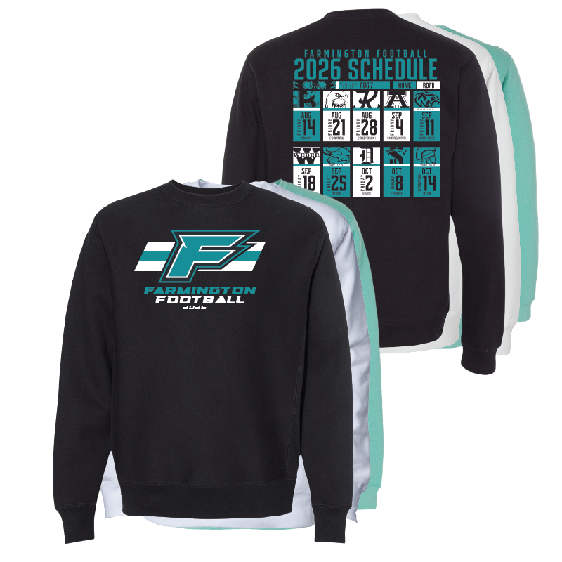 Farmington Phoenix 2026 Schedule  - Mens/Unisex Crewneck