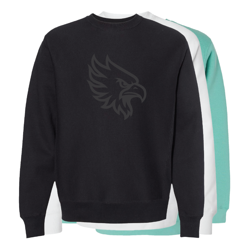 Vintage Phoenix Head Monochrome - Mens/Unisex Crewneck