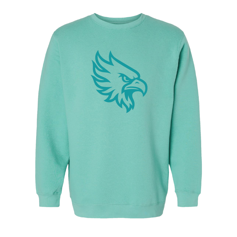 Vintage Phoenix Head Monochrome - Mens/Unisex Crewneck