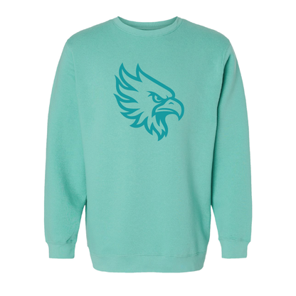 Vintage Phoenix Head Monochrome - Mens/Unisex Crewneck