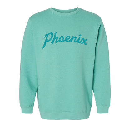 Phoenix Script Monochrome - Mens/Unisex Crewneck