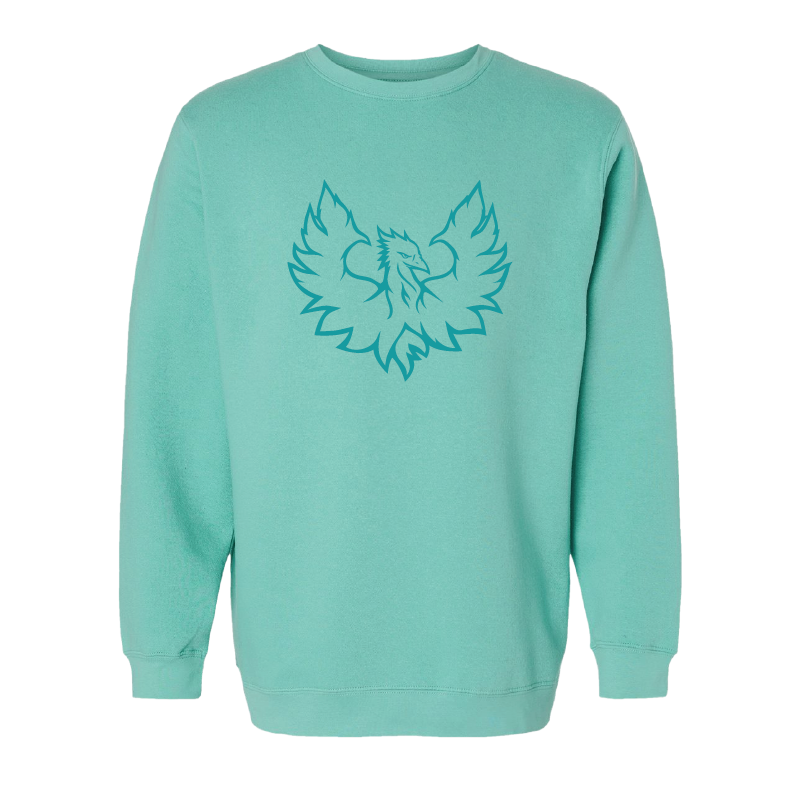 Phoenix Logo Monochrome - Mens/Unisex Crewneck