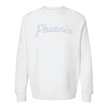 Phoenix Script Monochrome - Mens/Unisex Crewneck