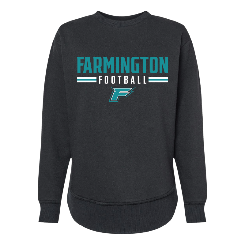 Farmington Football Stripe - Womens Crewneck
