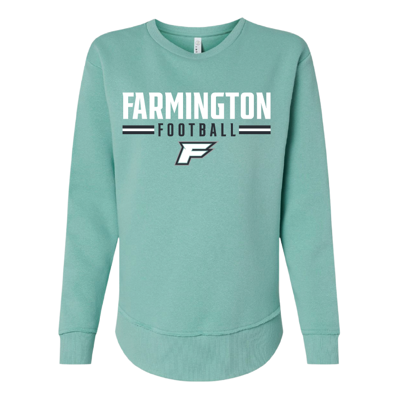 Farmington Football Stripe - Womens Crewneck