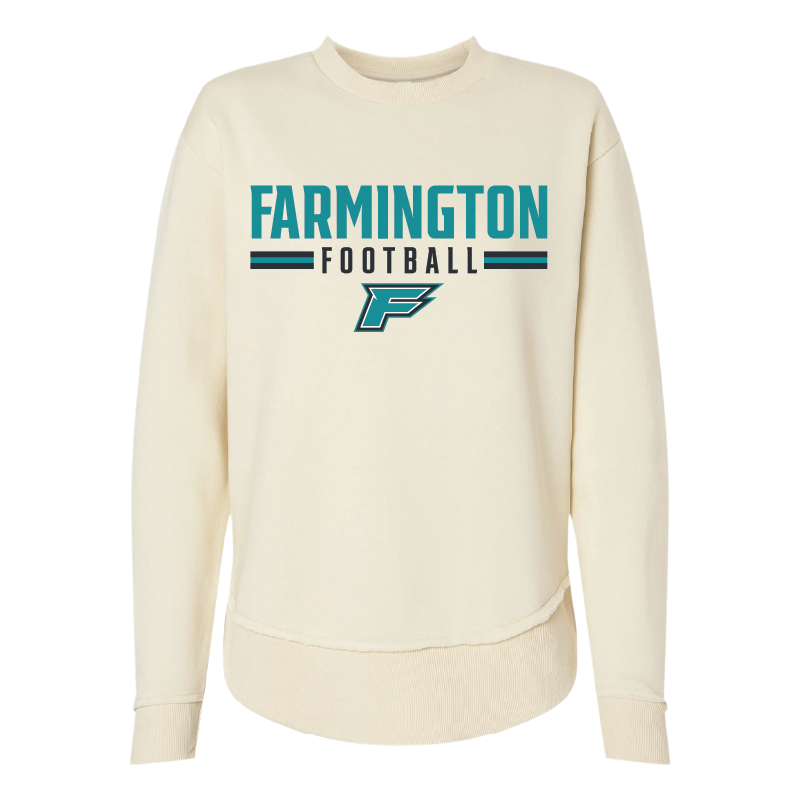 Farmington Football Stripe - Womens Crewneck