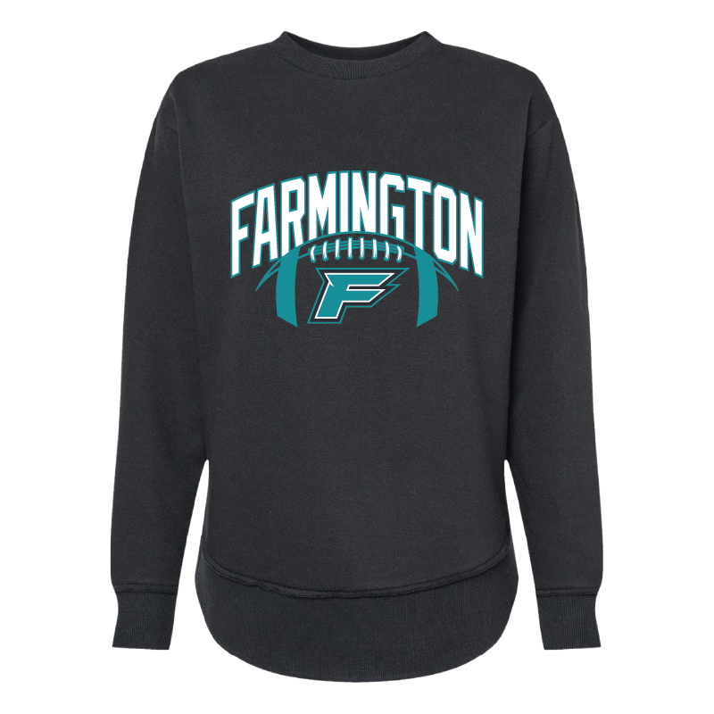 Farmington Arch w/ Football - Womens Crewneck