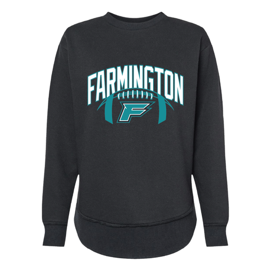 Farmington Arch w/ Football - Womens Crewneck