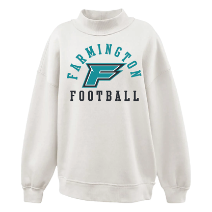 Farmington Football Arched - Womens Mockneck
