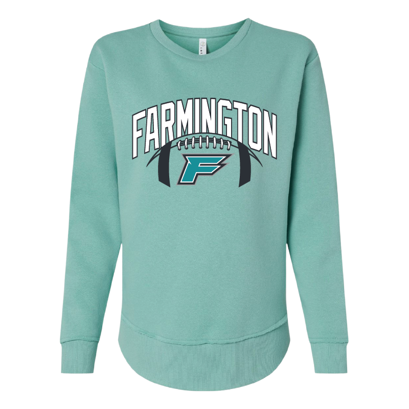 Farmington Arch w/ Football - Womens Crewneck