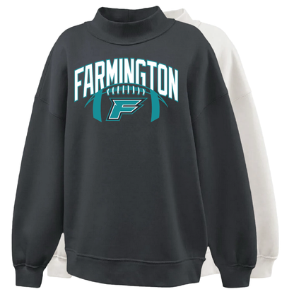 Farmington Arch w/ Football - Womens Mockneck