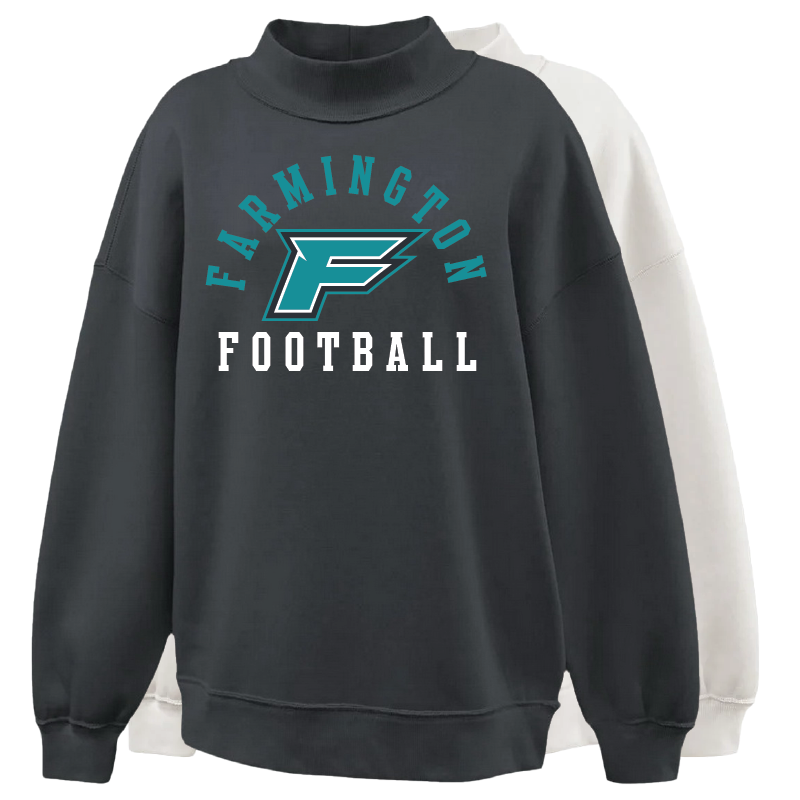 Farmington Football Arched - Womens Mockneck