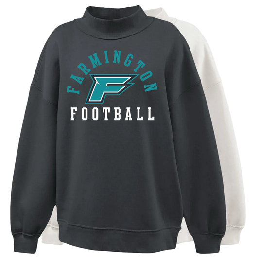 Farmington Football Arched - Womens Mockneck