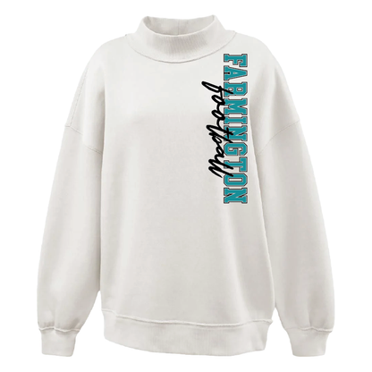 Farmington Football Vertical - Womens Mockneck