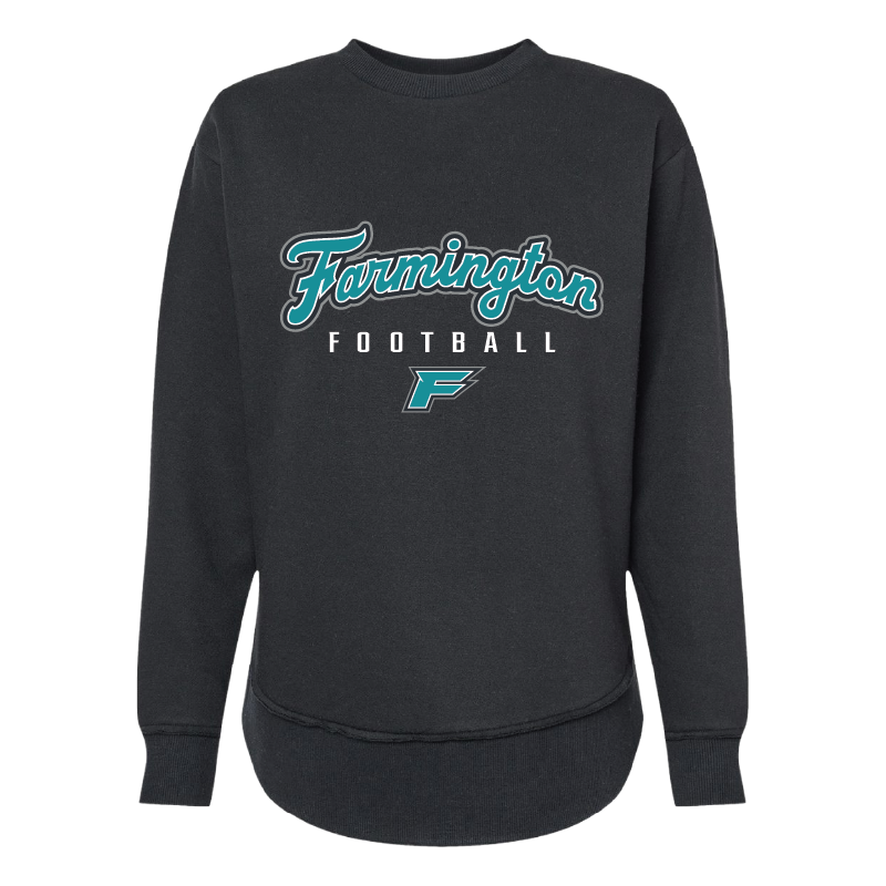Farmington Football Script - Womens Crewneck