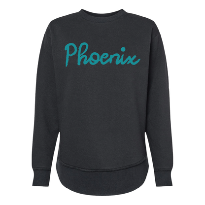 Phoenix Chenille Yarn Embroidered - Womens Crewneck