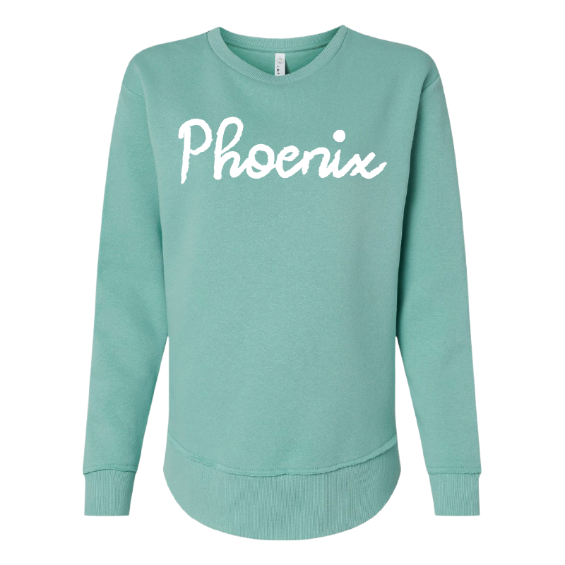 Phoenix Chenille Yarn Embroidered - Womens Crewneck