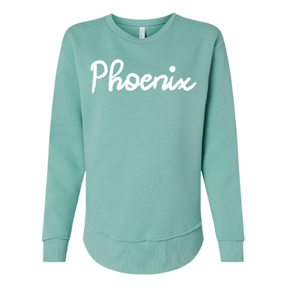 Phoenix Chenille Yarn Embroidered - Womens Crewneck