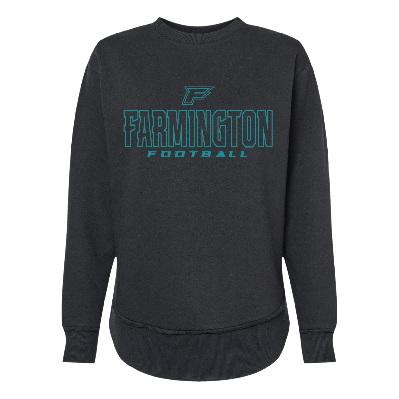 Farmington Football Outlined - Womens Crewneck