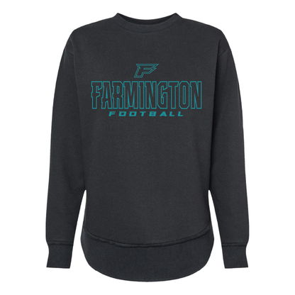 Farmington Football Outlined - Womens Crewneck