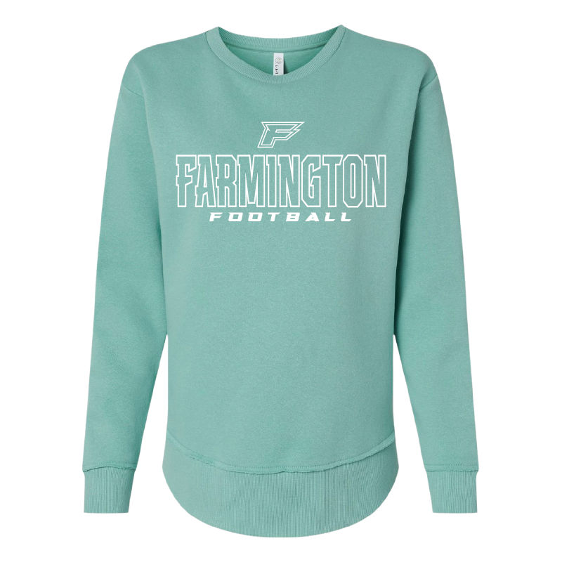 Farmington Football Outlined - Womens Crewneck