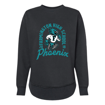 Farmington High School Phoenix Vintage Mascot - Womens Crewneck